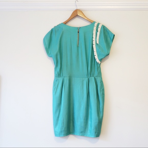 🛑Aryn K Teal Summer Mini Dress - Picture 2 of 7